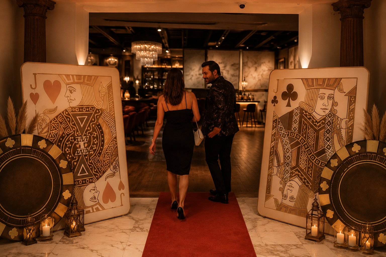 Gala event entrance